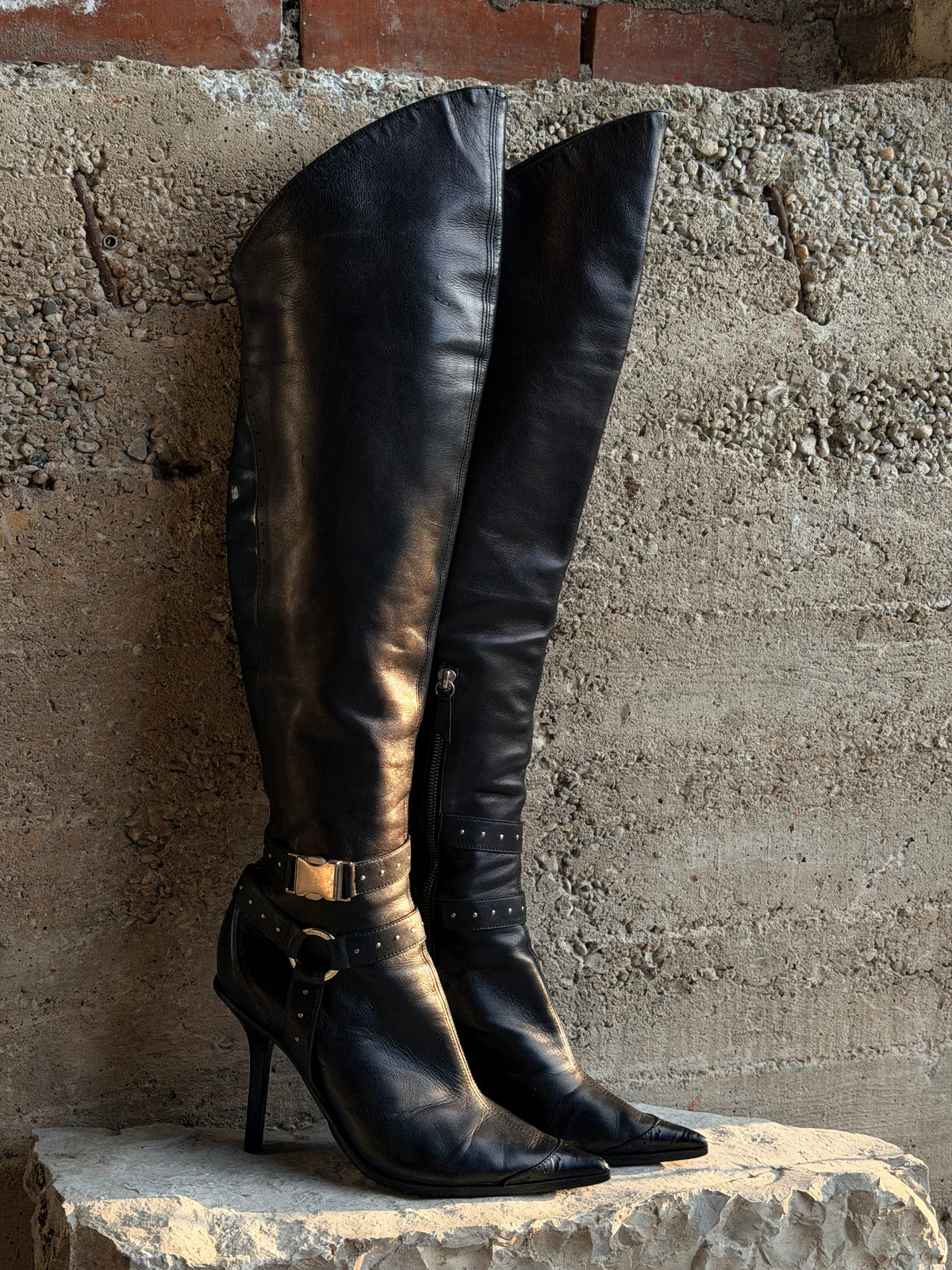 CASADEI MOTOR OVERKNEE BOOTS