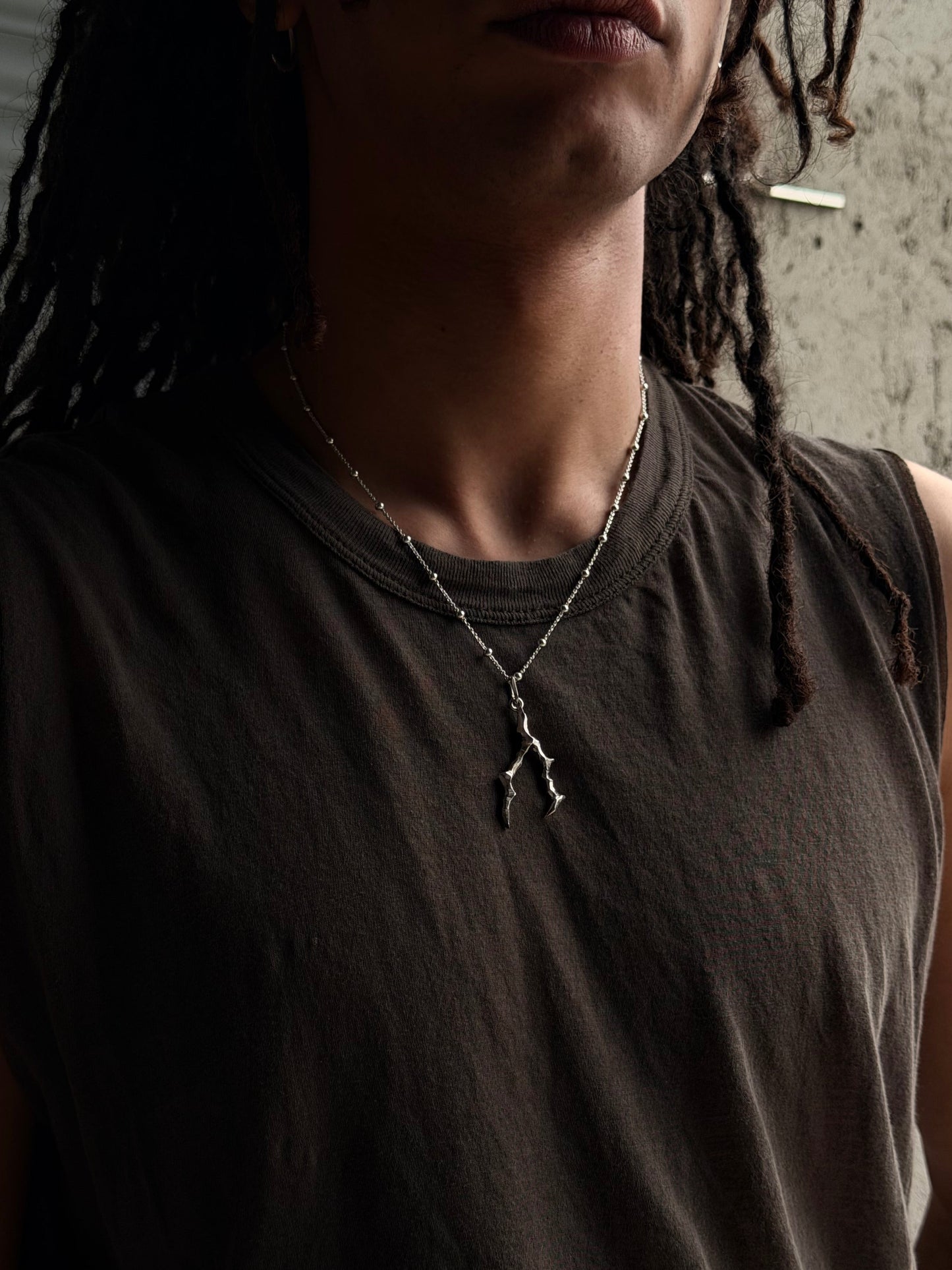 HAILV SMALL LIGHTNING SILVER NECKLACE