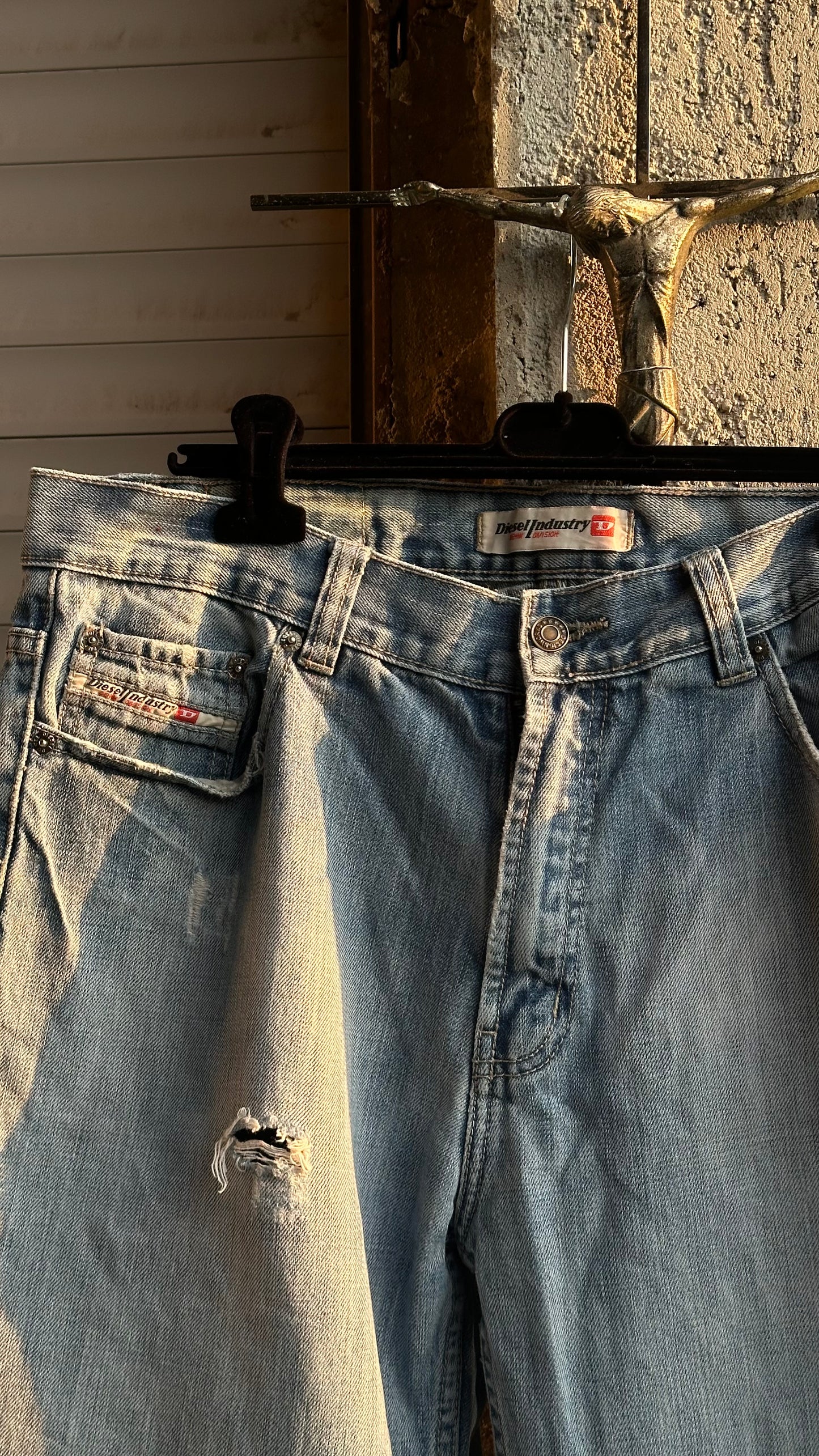 DIESEL BACK LOGO DENIM