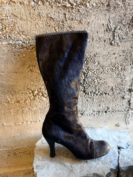 BOOTS CAVALLINO PUNTA PELLE BROWN