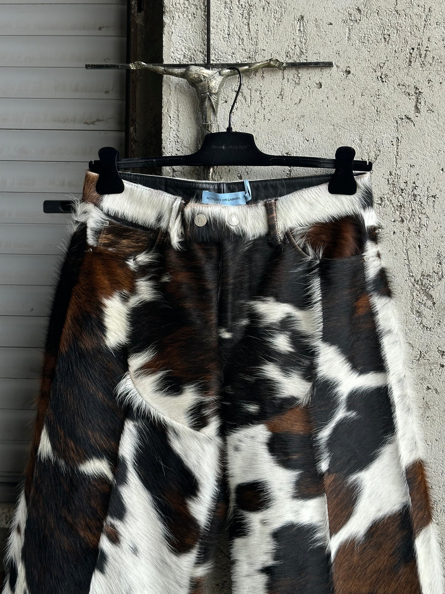 ION ACHILLES GABRIEL COWHIDE BAGGY PANTS