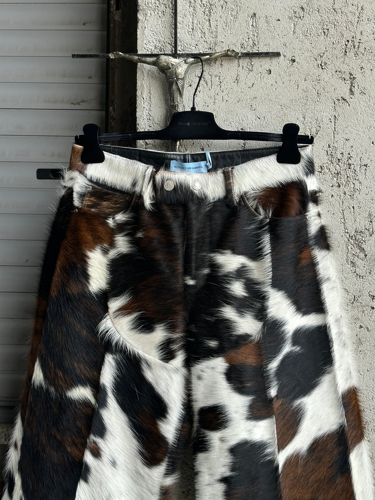 ION ACHILLES GABRIEL COWHIDE BAGGY PANTS