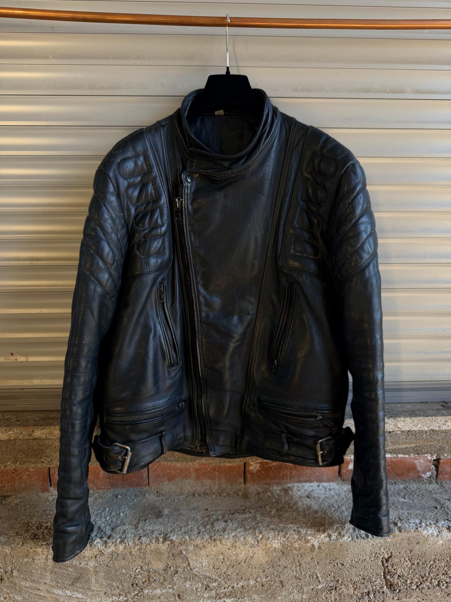 MOTOR LEATHER BIKER JACKET