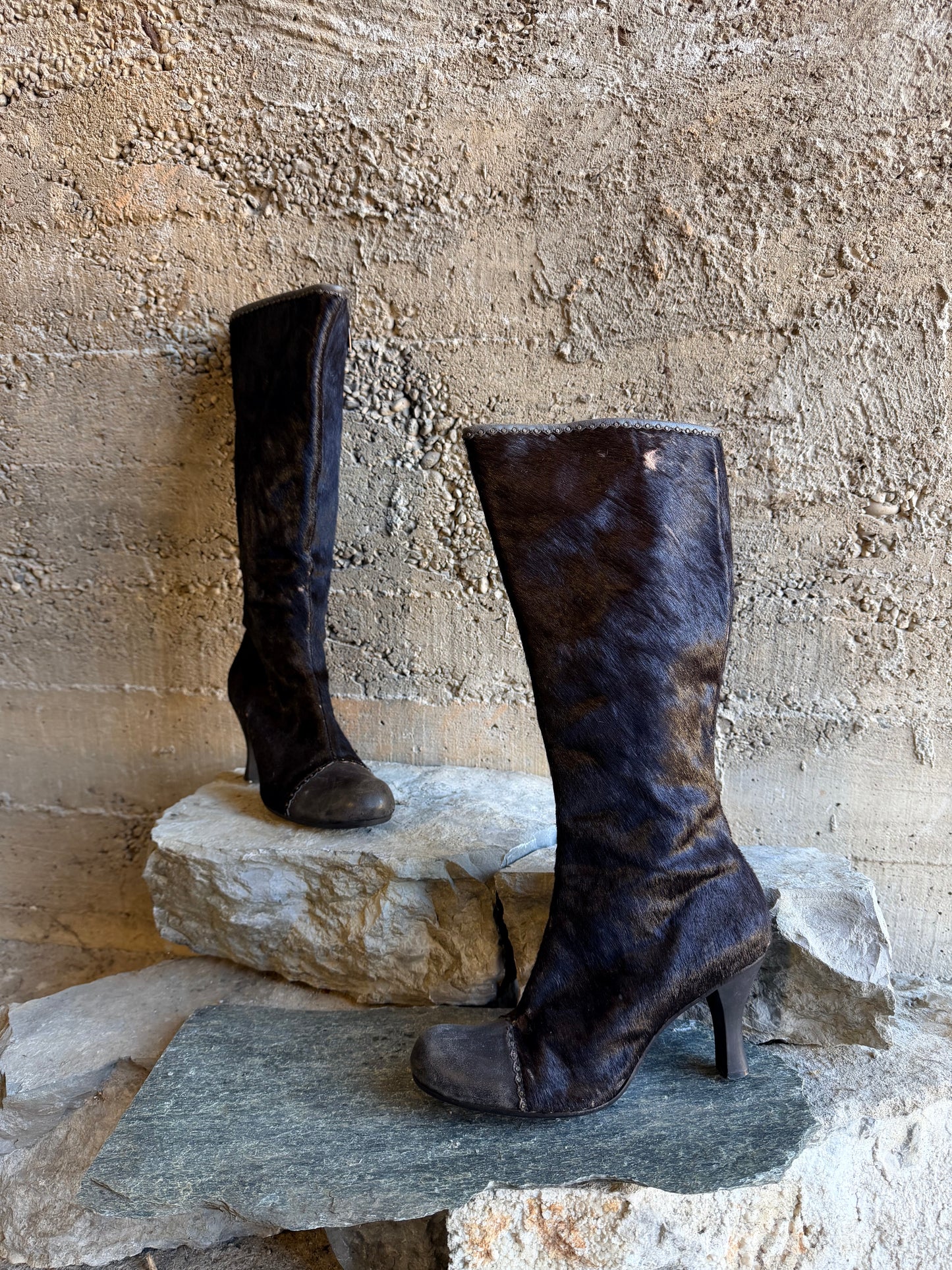 BOOTS CAVALLINO PUNTA PELLE BROWN