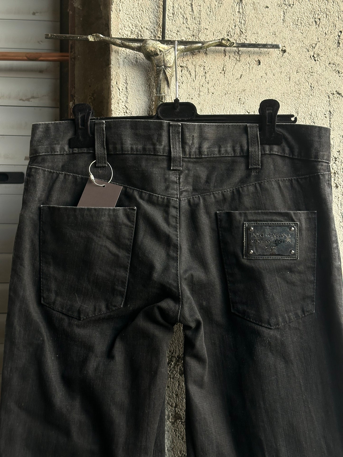 DOLCE & GABBANA FLARED BLACK JEANS