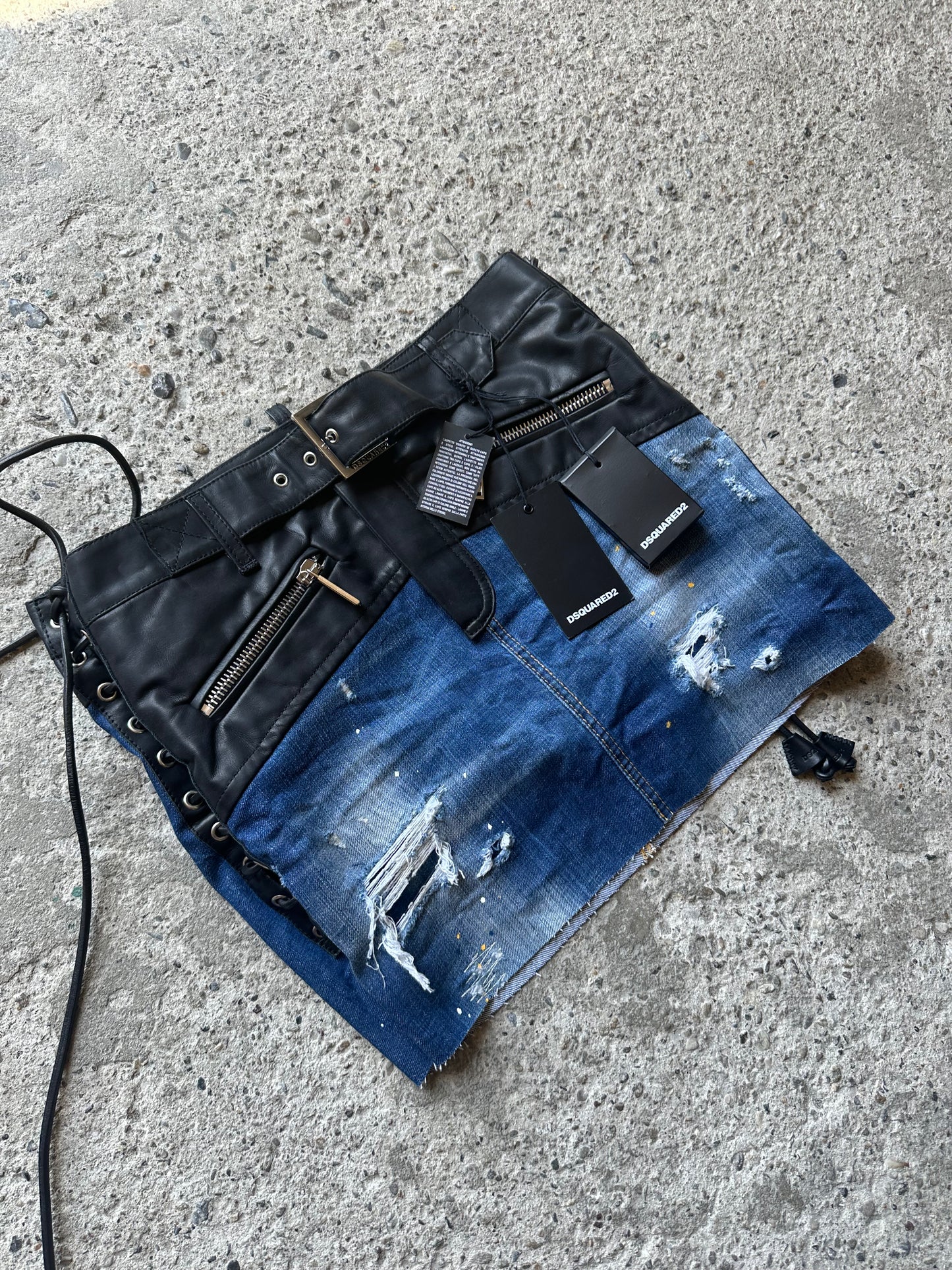DSQUARED2 FRINGES SKIRT