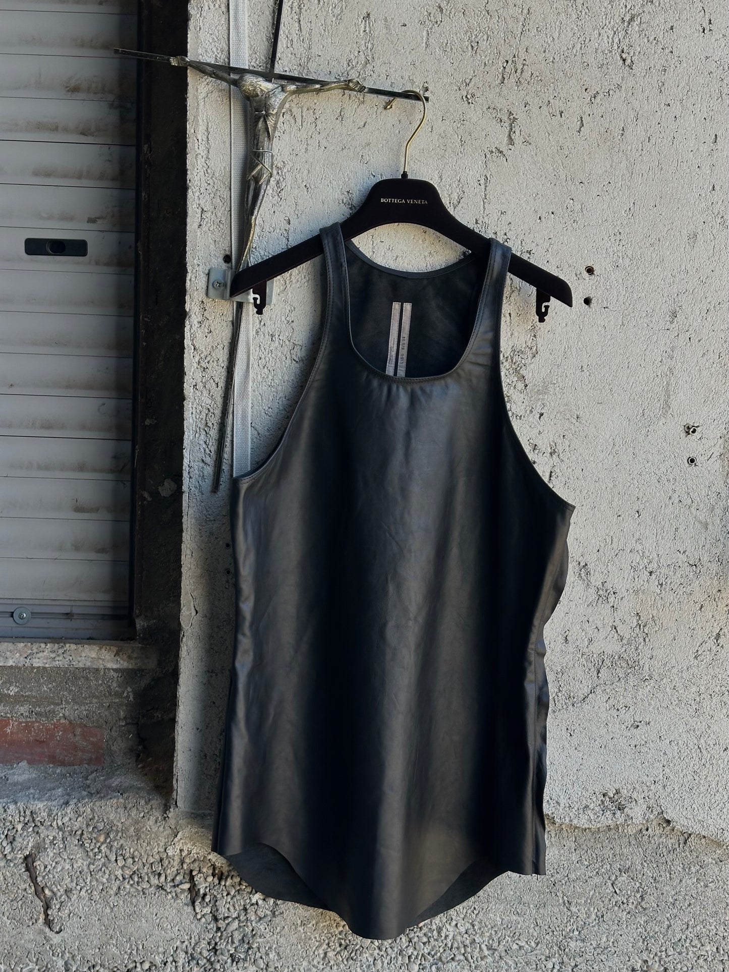 RICK OWENS LAMB LEATHER TANK