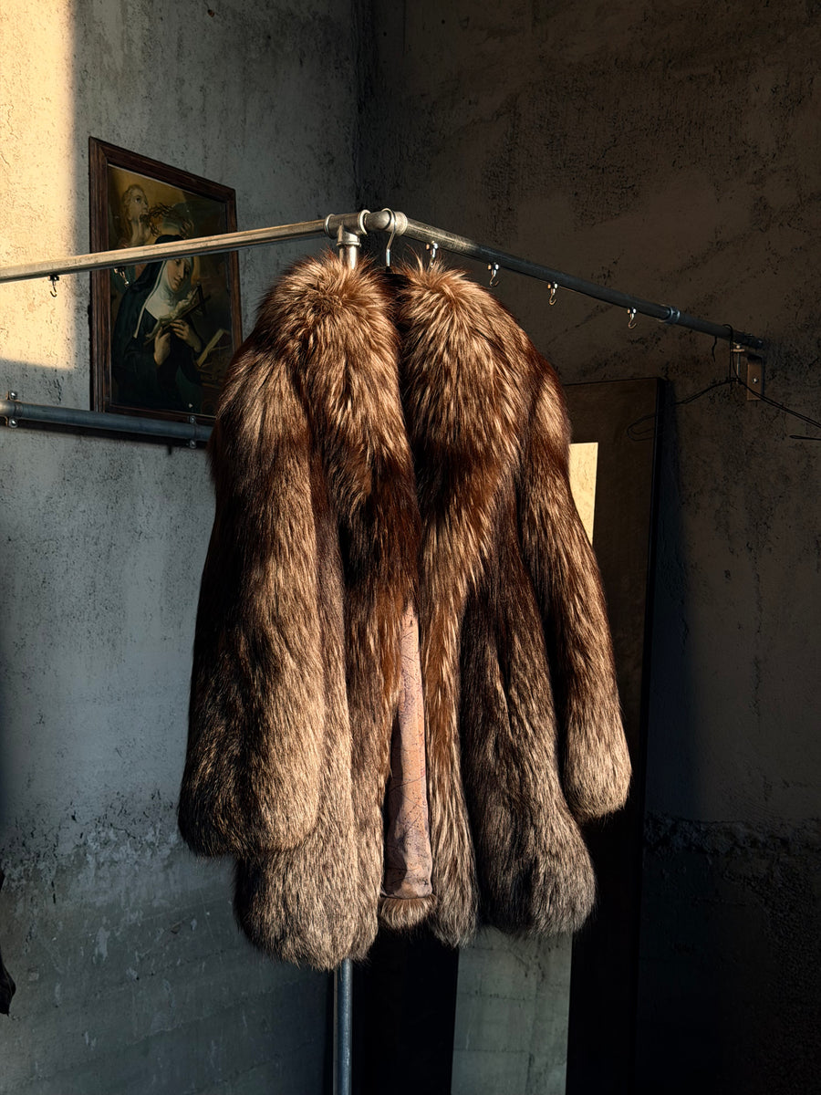 SILVER FOX FUR COAT