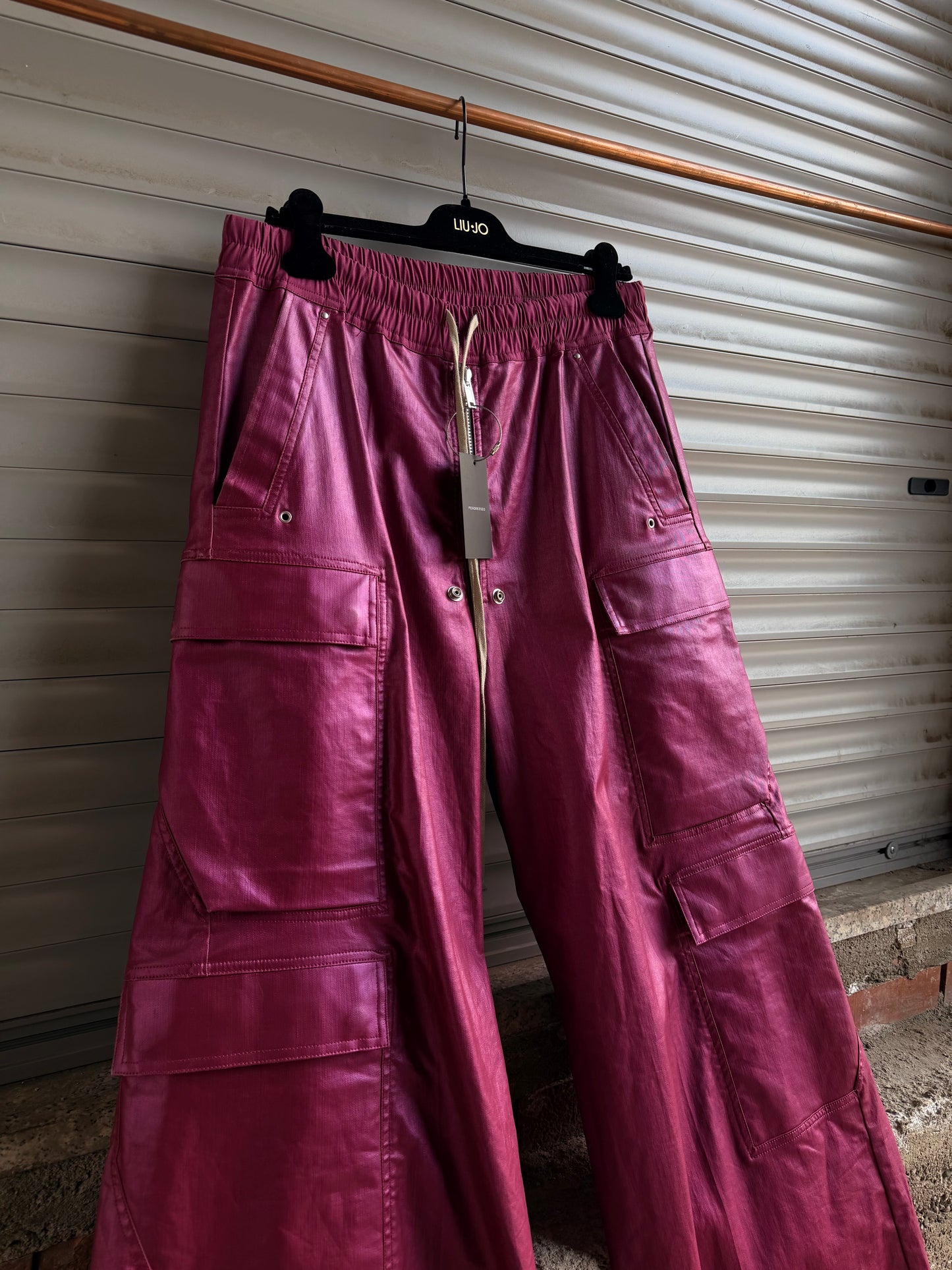 RICK OWENS PINK WAXED BELA