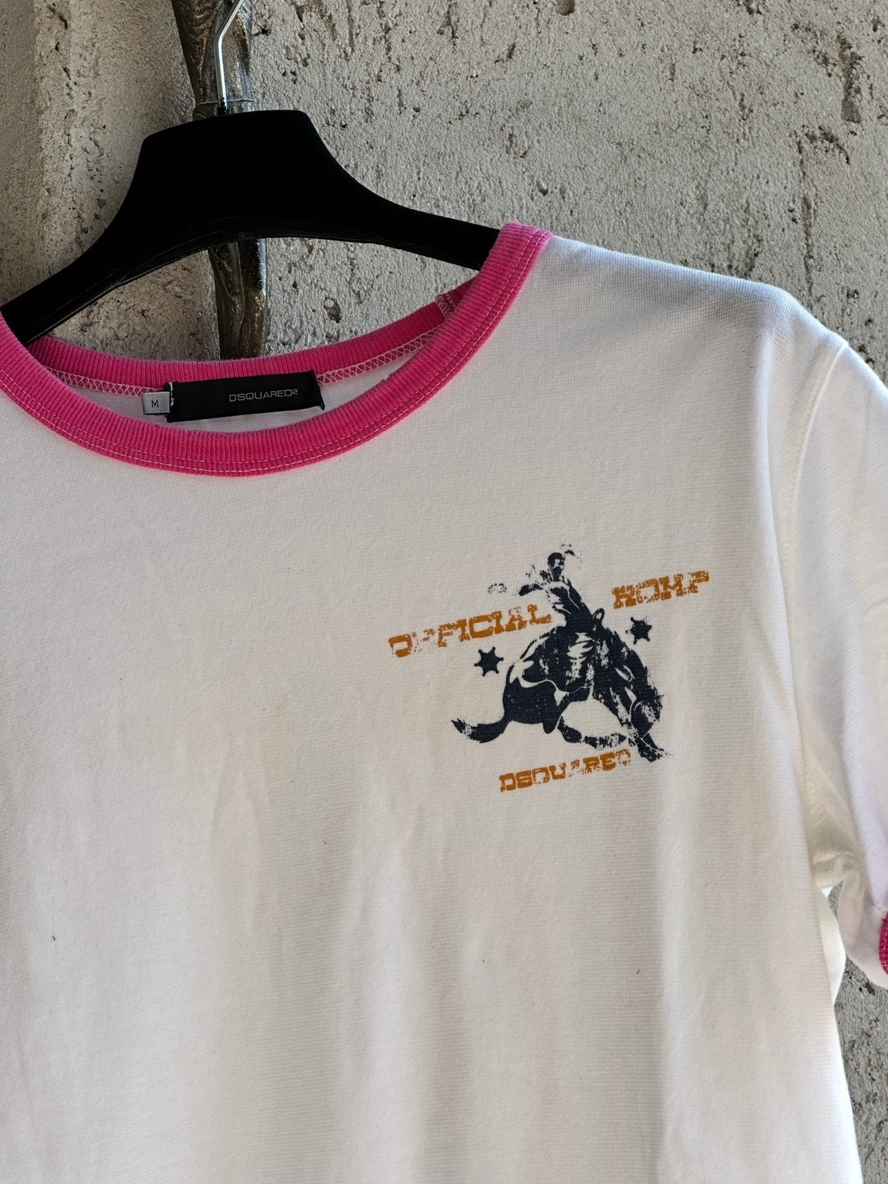 DSQUARED2 PINK RODEO T-SHIRT