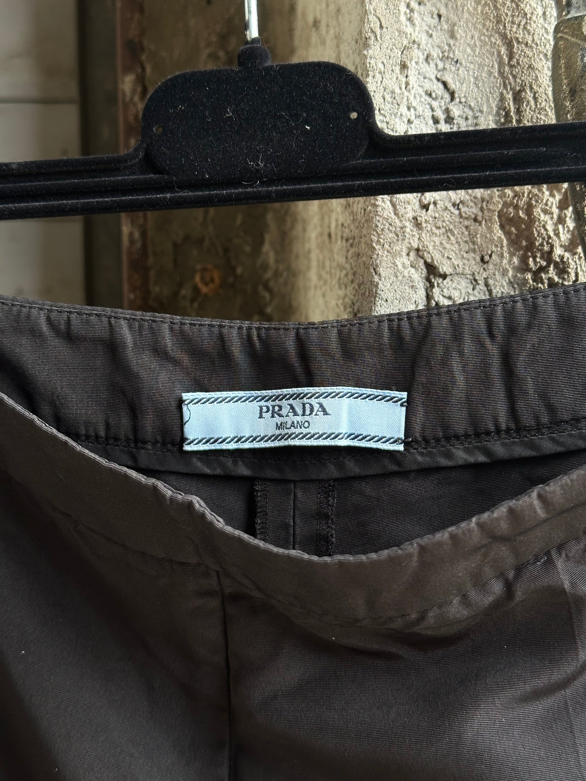 PRADA LOW WAIST BALOON NYLON JORTS