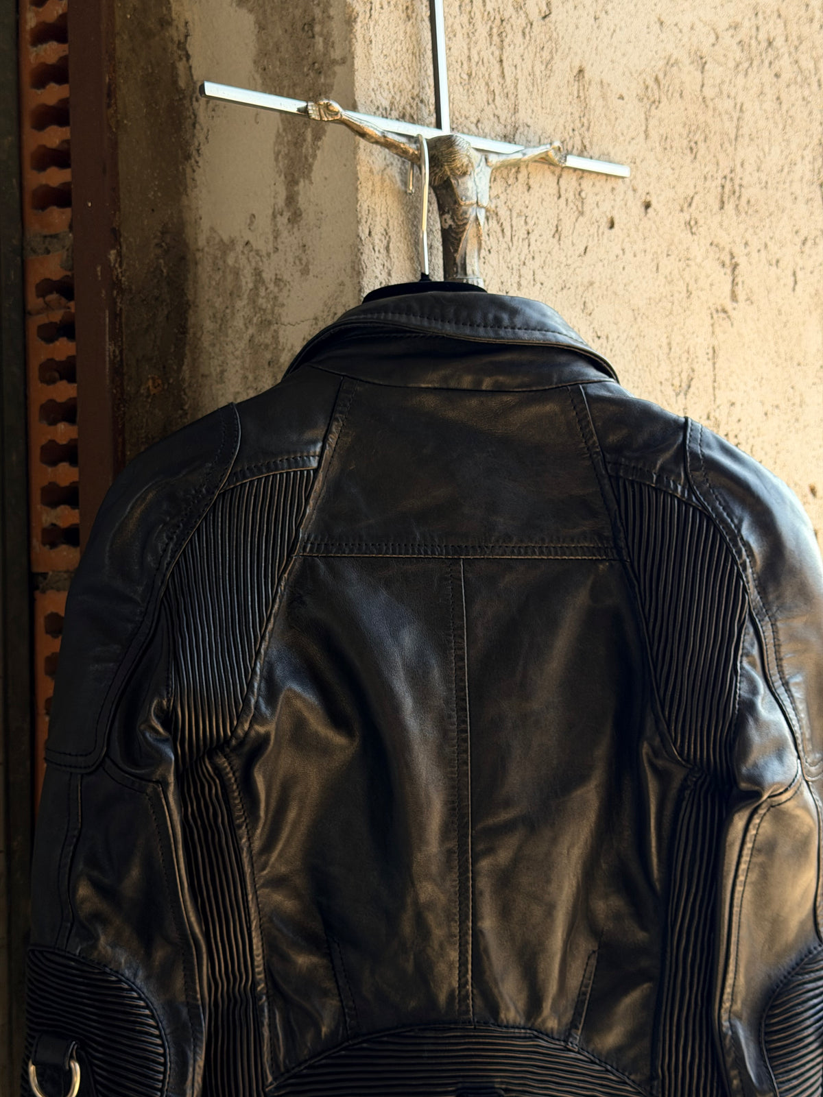 DSQUARED2 LEATHER MOTOR BLAZER