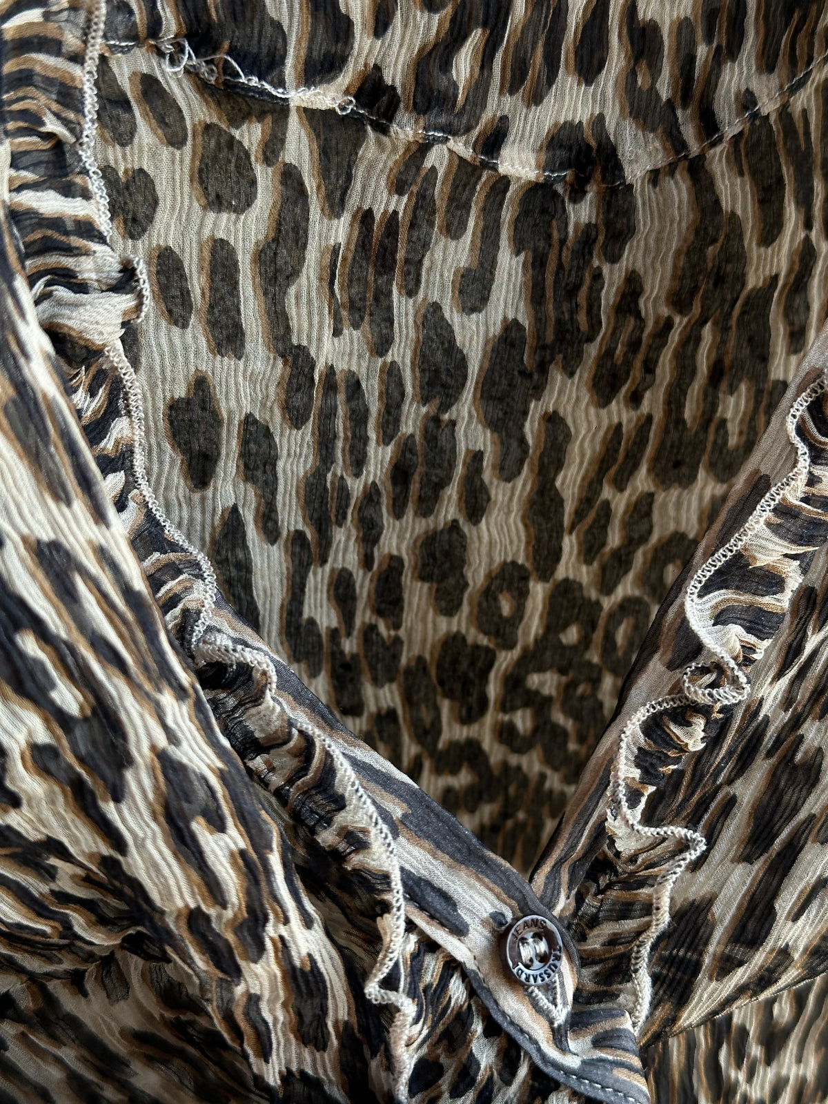 TRUSSARDI LEOPARD SILK SHIRT