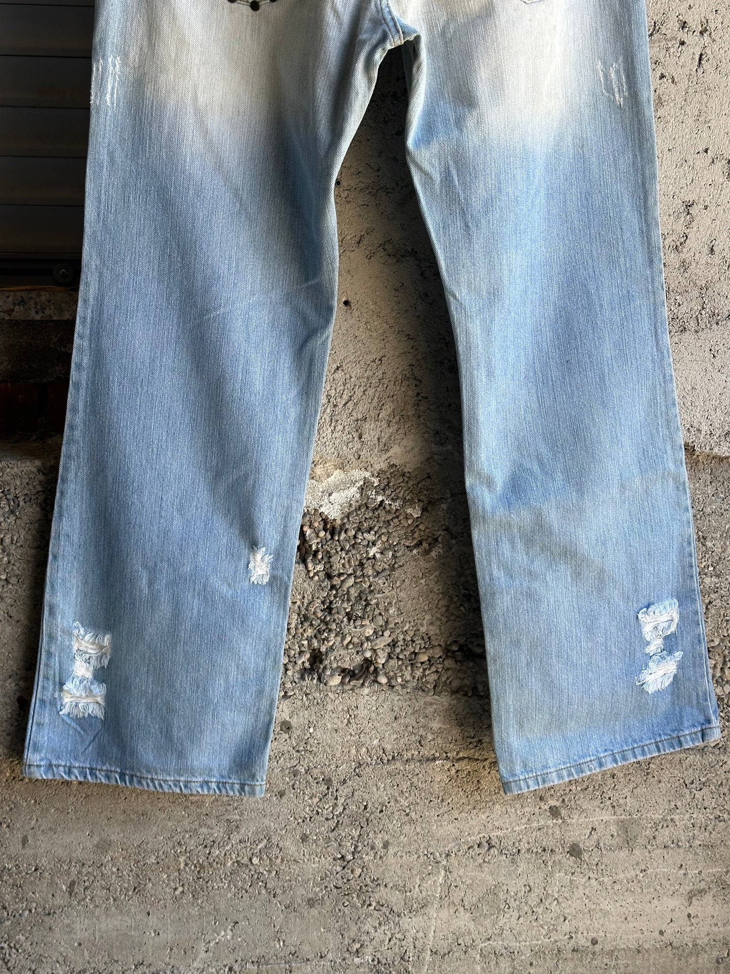 DOLCE & GABBANA TIGER STUDDED JEANS