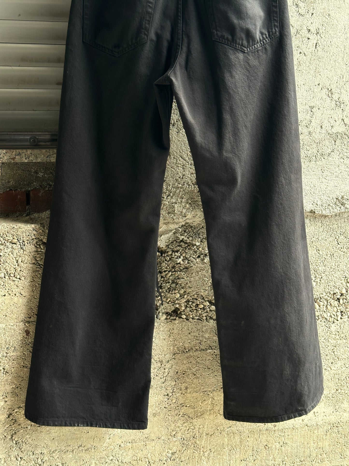 ANN DEMEULEMEESTER BLACK BAGGY PANTS