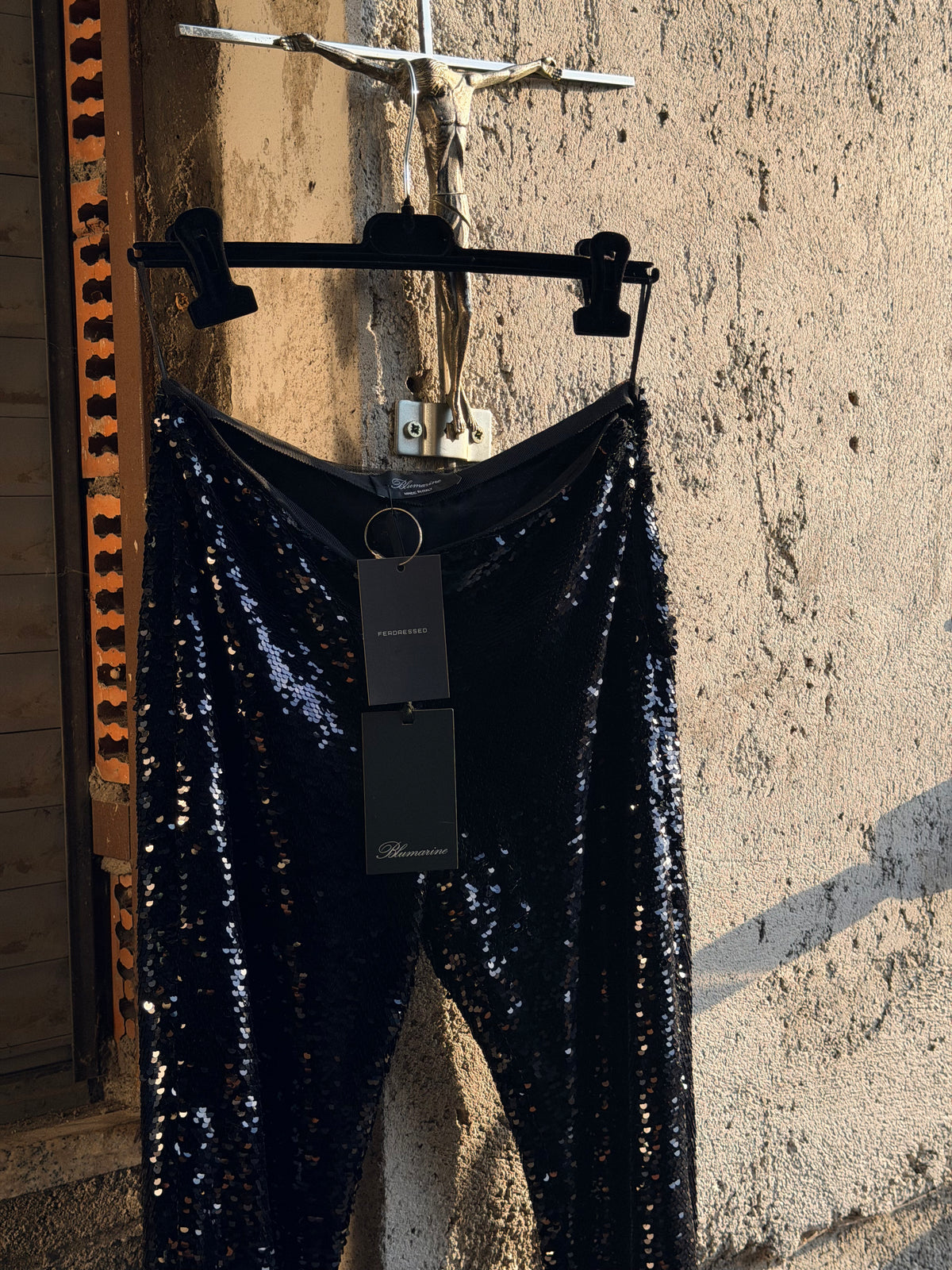 BLUMARINE DISCO FLARED TROUSERS