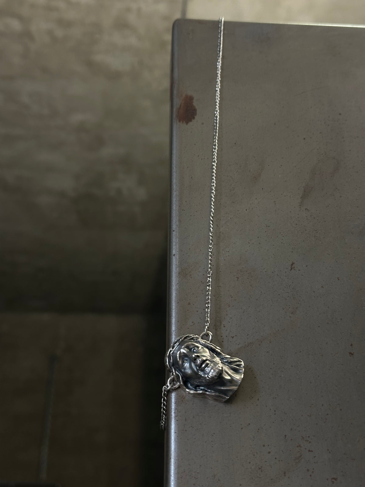 SILVER FAITH NECKLACE BY V
