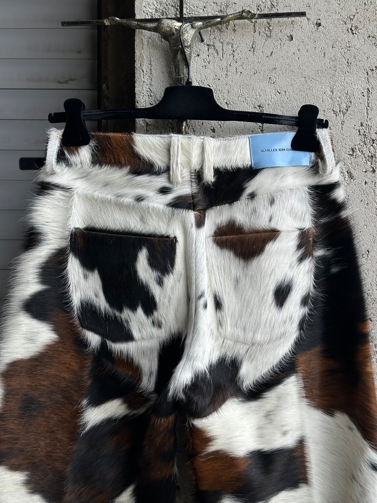 ION ACHILLES GABRIEL COWHIDE BAGGY PANTS