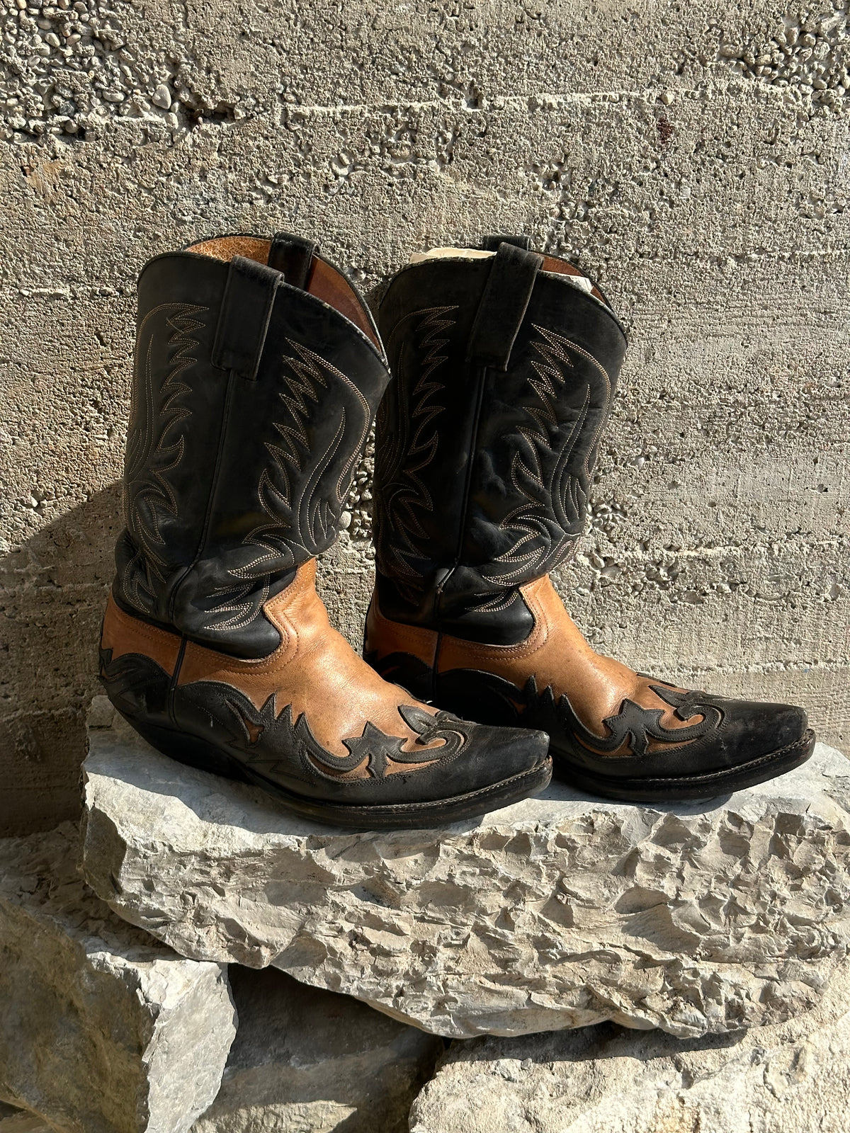 TEXAN WASHED LEATHER BOOTS