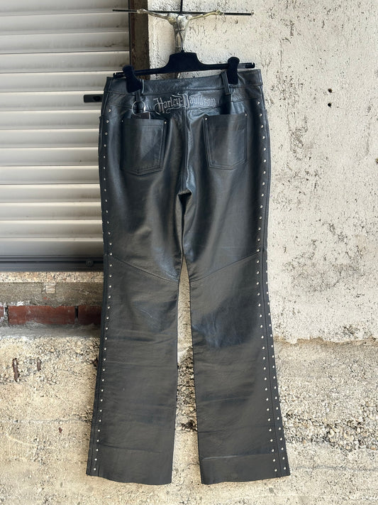 HARLEY DAVIDSON STUDDED LEATHER MOTOR PANTS