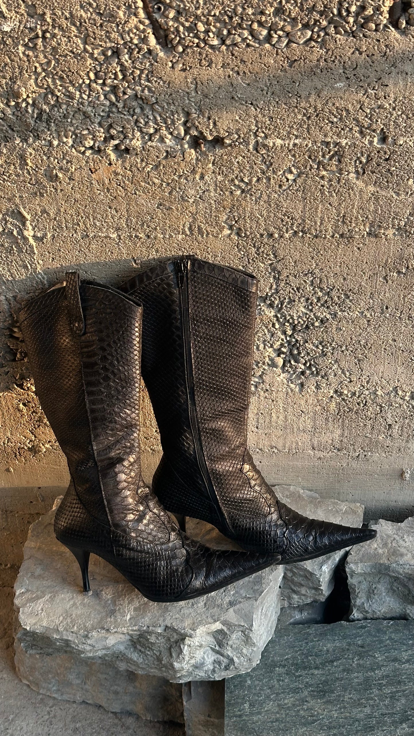 SNAKESKIN BOOTS