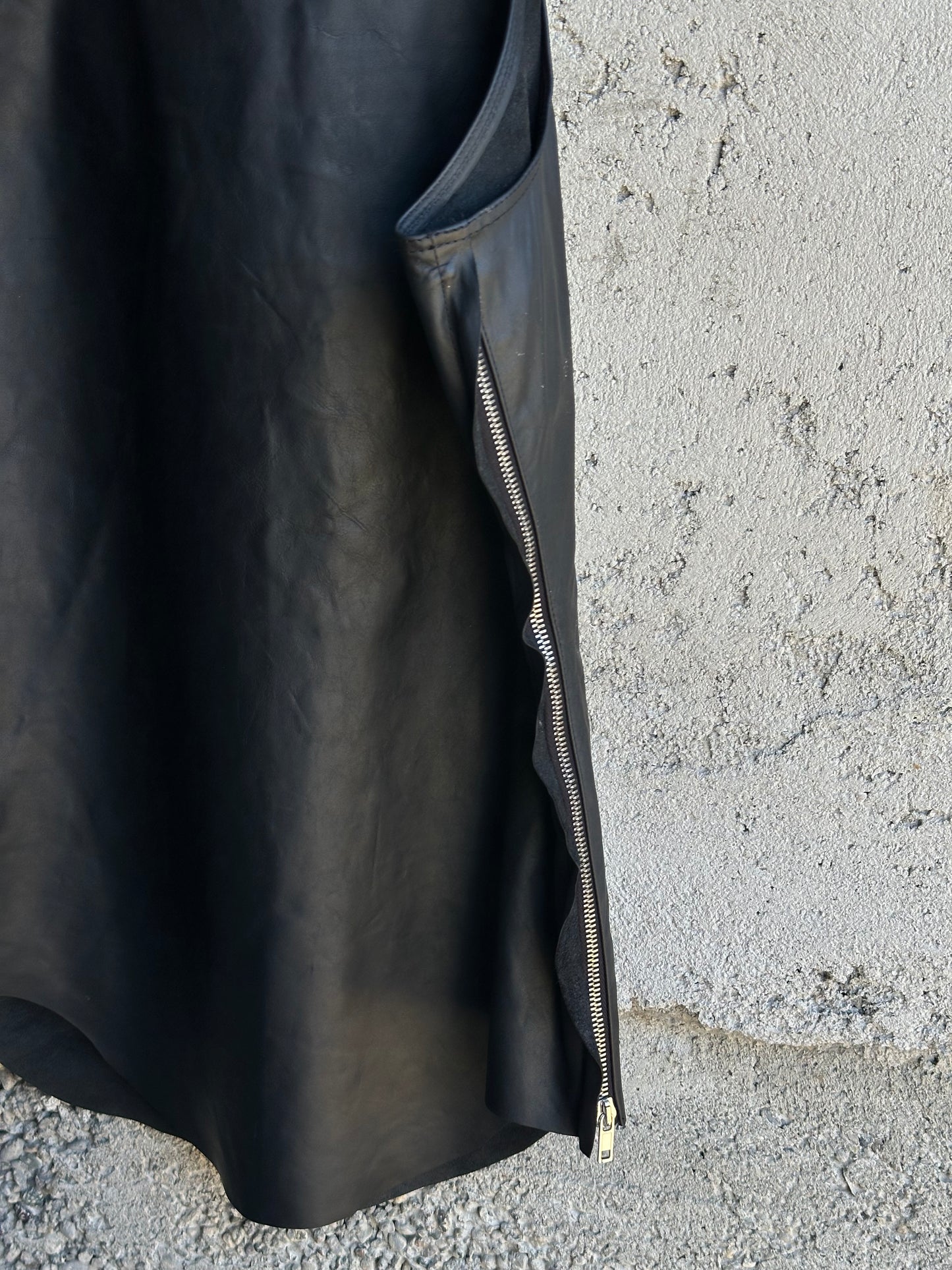 RICK OWENS LAMB LEATHER TANK