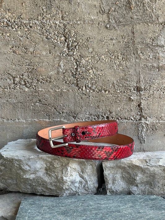 RED PYTHON BELT