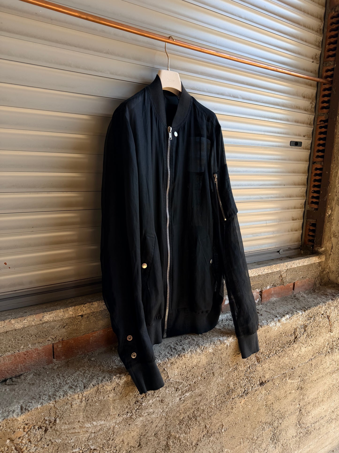 RICK OWENS TRANSPARENT BOMBER