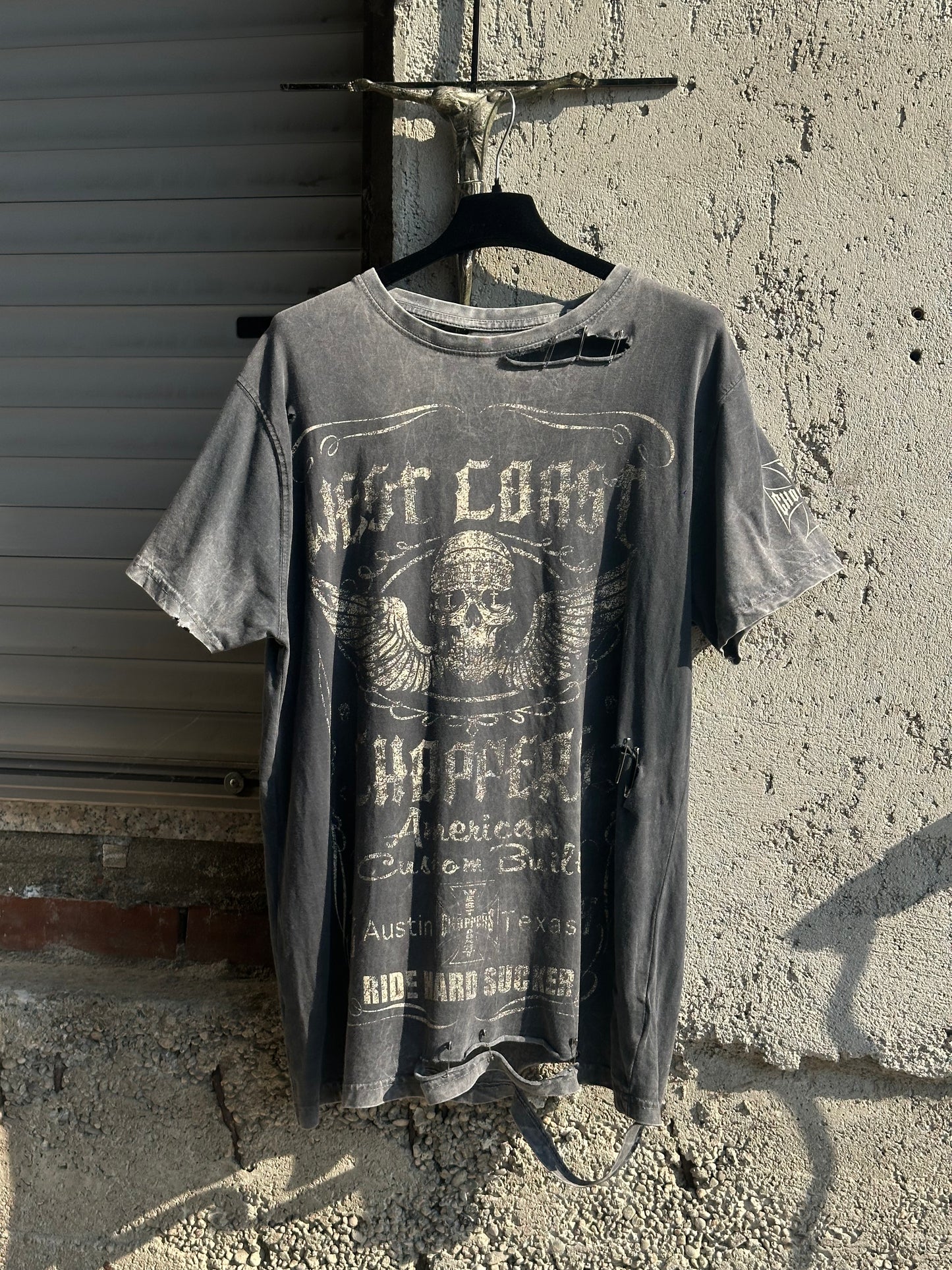WEST COAST CHOPPERS DISTRESSED T-SHIRT