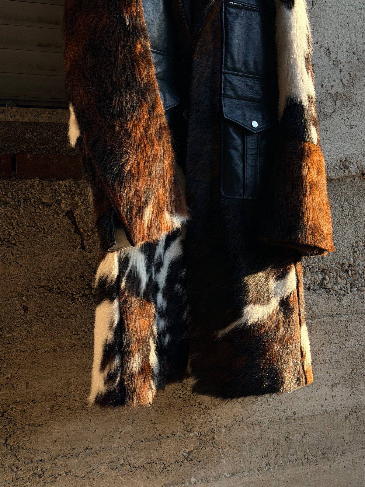 AMBUSH COWHIDE RUNWAY COAT