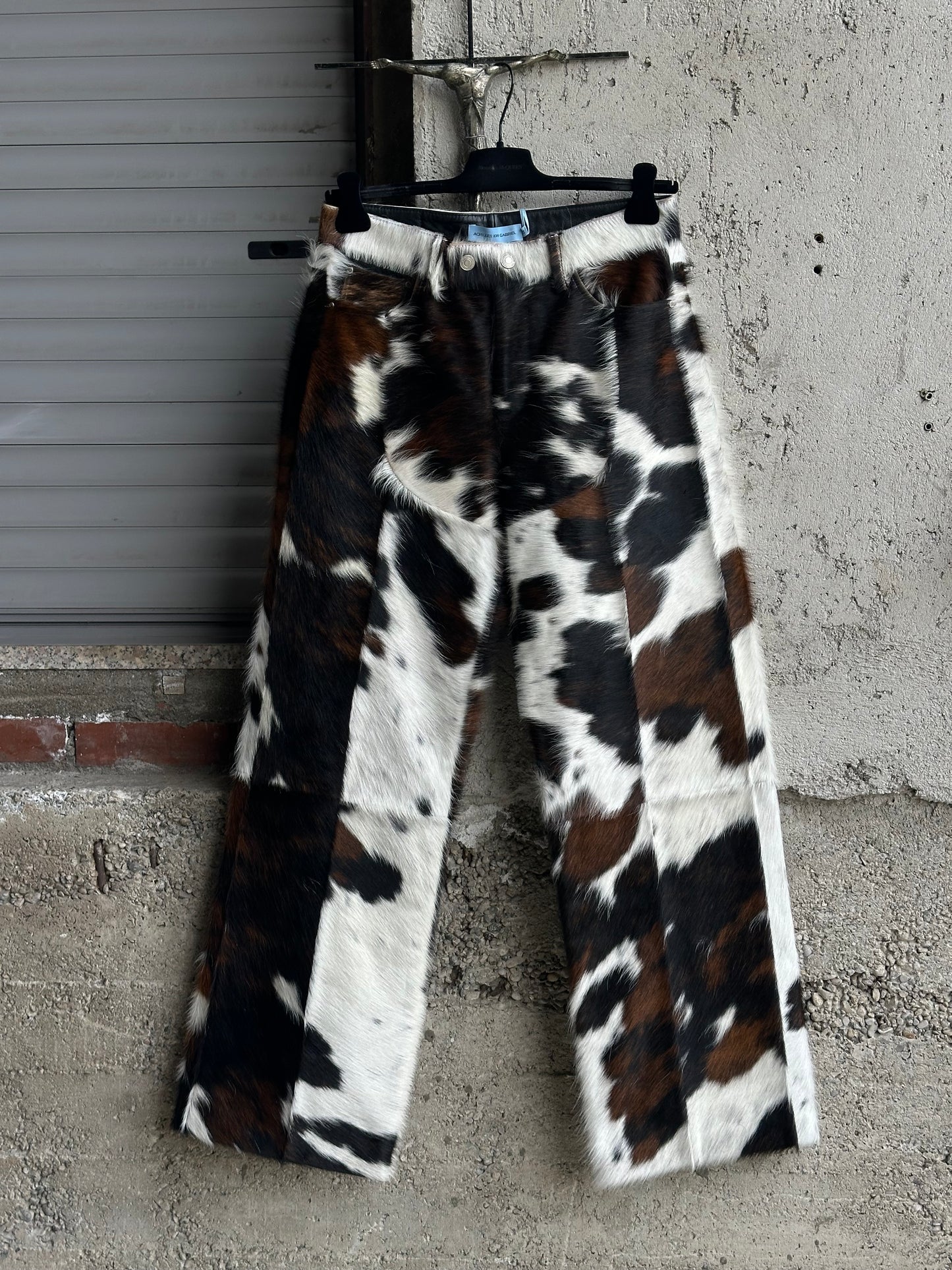 ION ACHILLES GABRIEL COWHIDE BAGGY PANTS