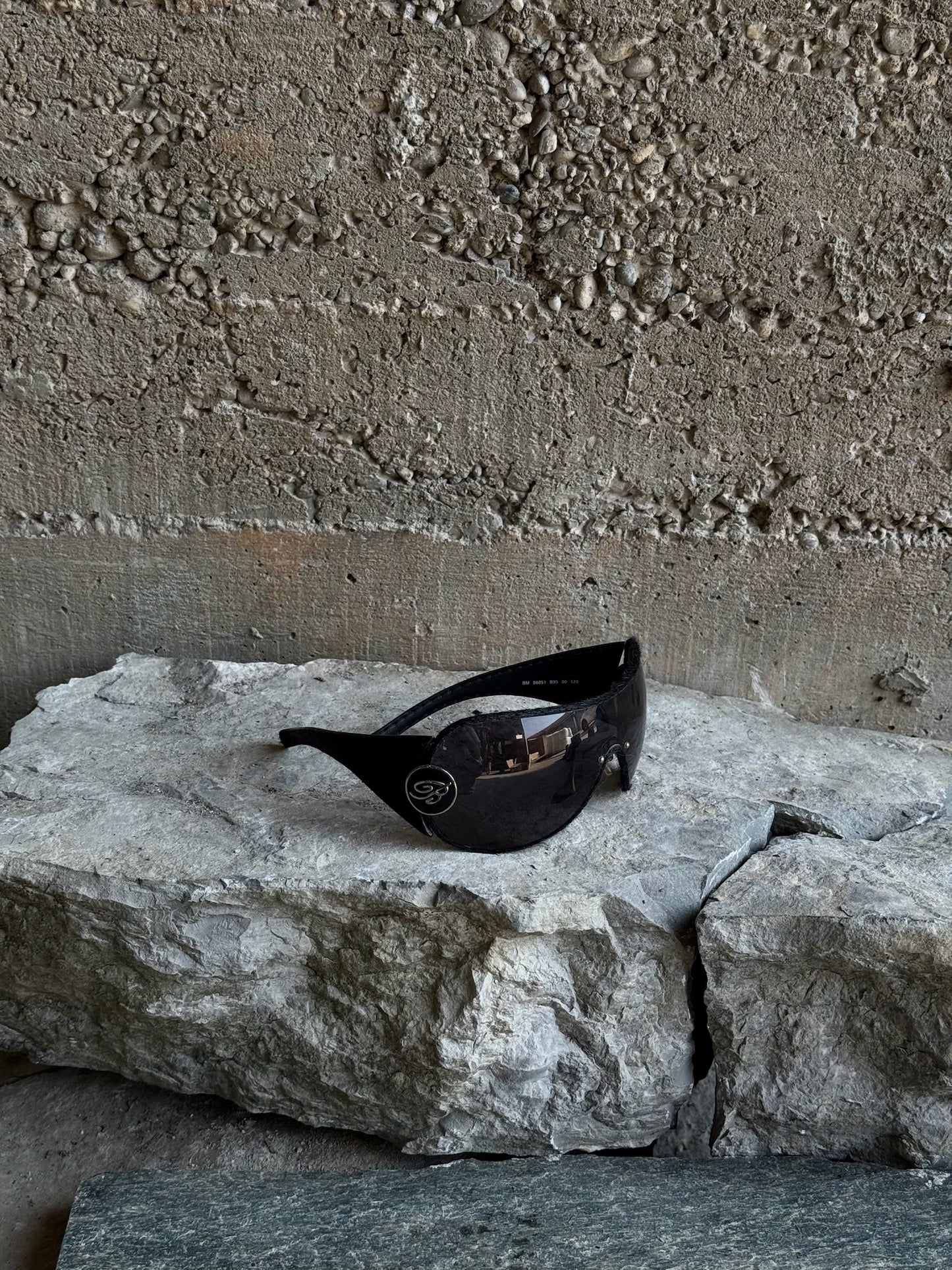 BLUMARINE BLACK PONYHAIR SUNGLASSES