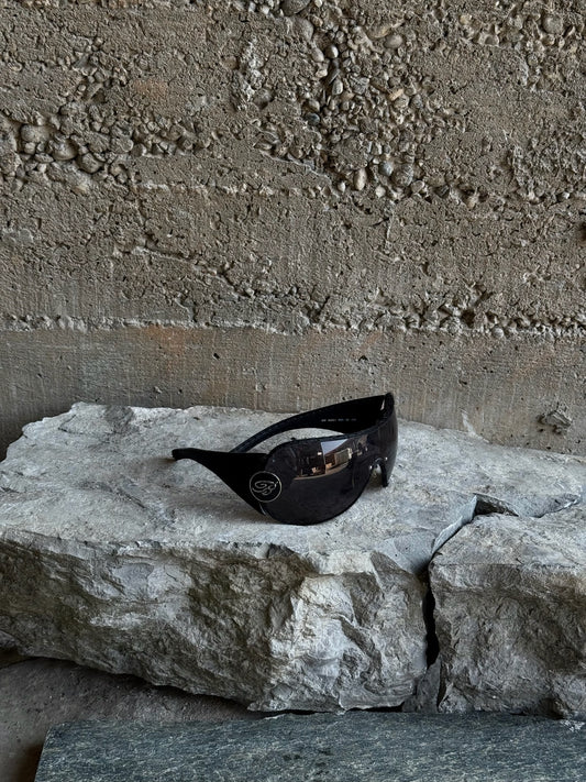 BLUMARINE BLACK PONYHAIR SUNGLASSES