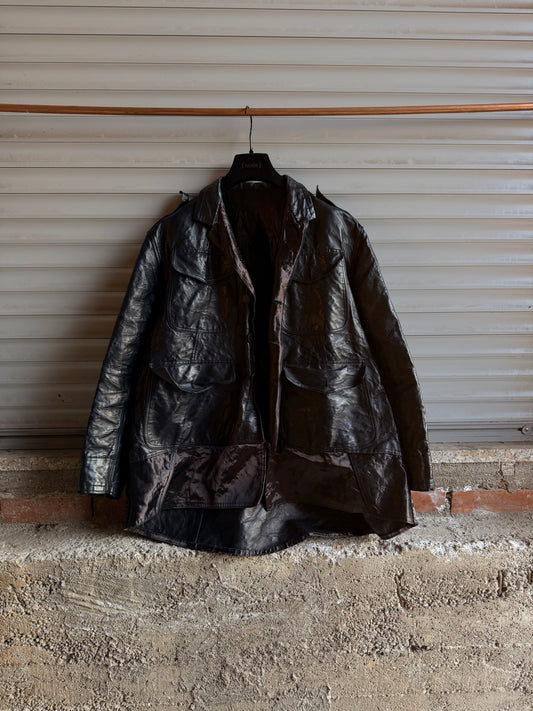 TOM FORD S/S16 RUNWAY LEATHER COAT