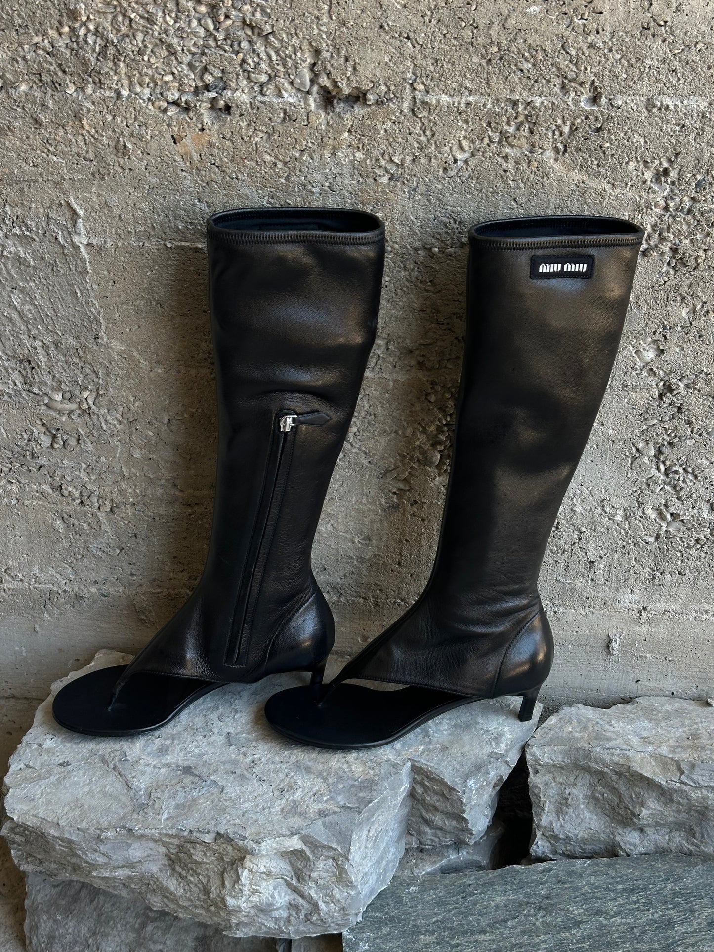MIU MIU THONG BOOTS
