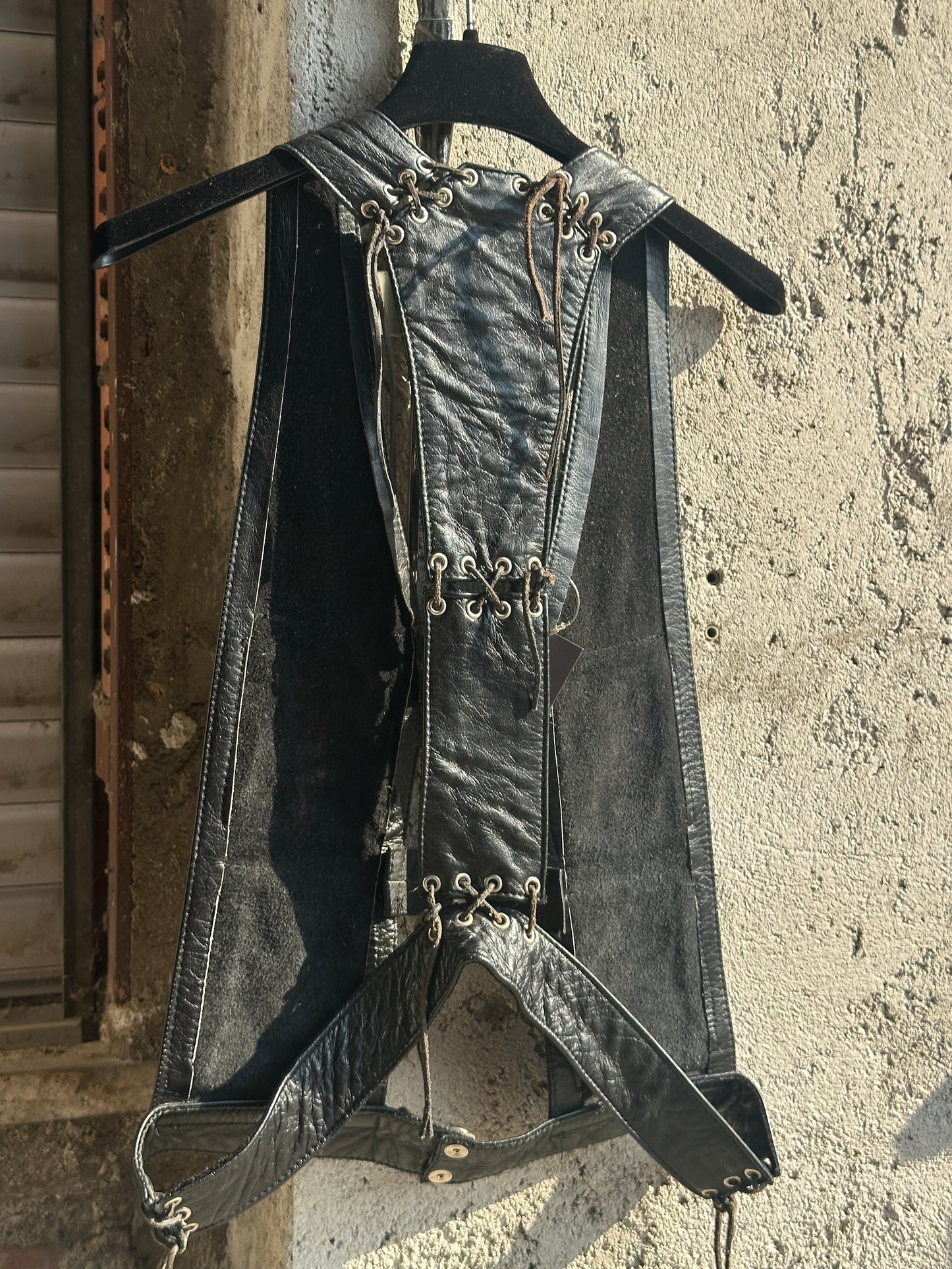 LEATHER VEST