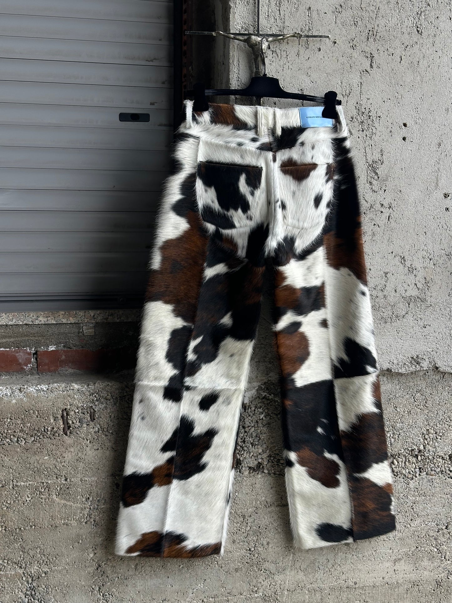 ION ACHILLES GABRIEL COWHIDE BAGGY PANTS