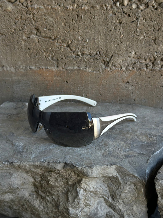 PRADA SILVER STRIPE SUNGLASSES