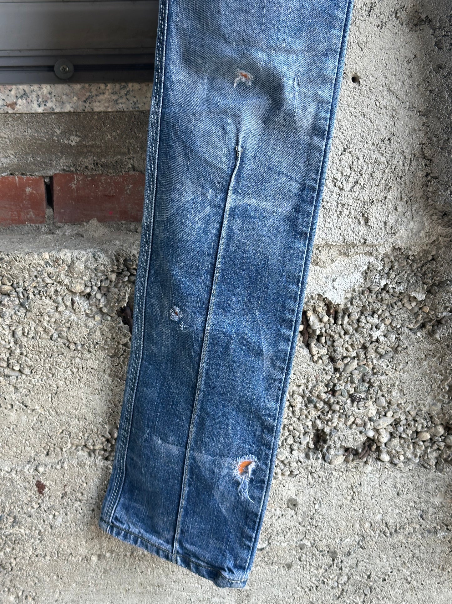 DIESEL DISTRESSED WASHED DENIM