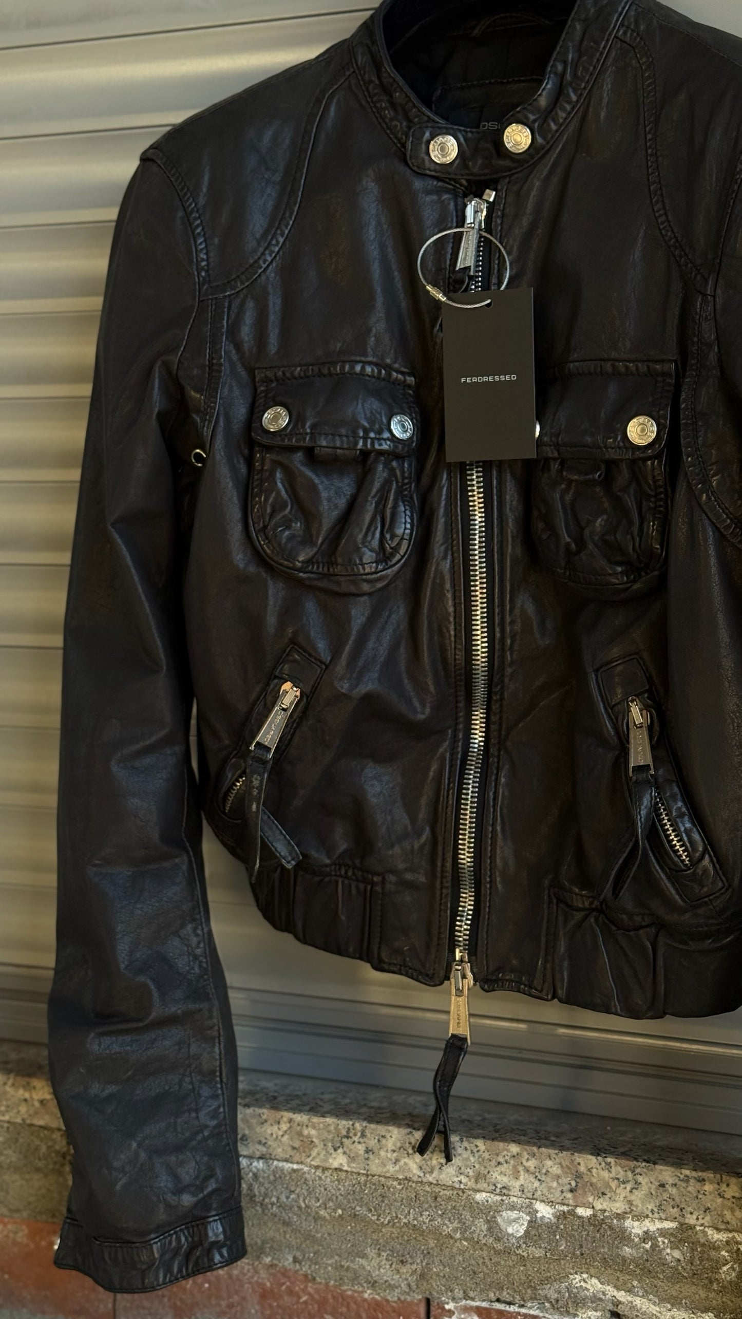 DSQUARED2 MOTOR LEATHER BIKER