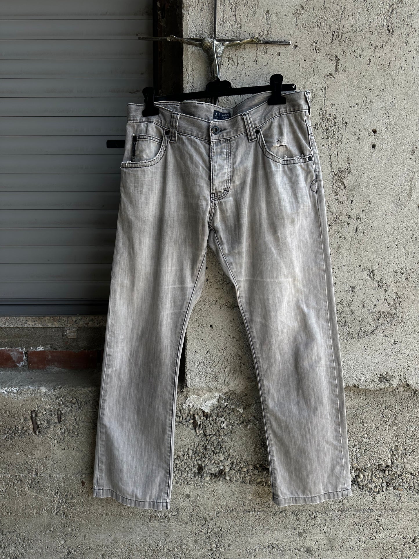 ARMANI GREY DENIM PANTS