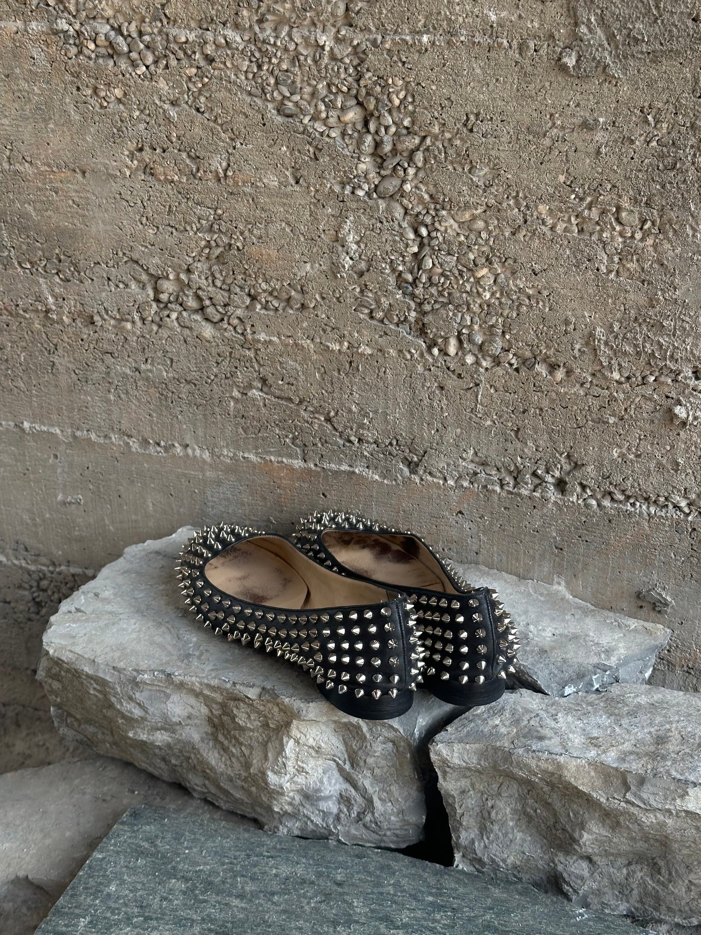 CHRISTIAN LOUBOUTIN STUDDED BALLETS