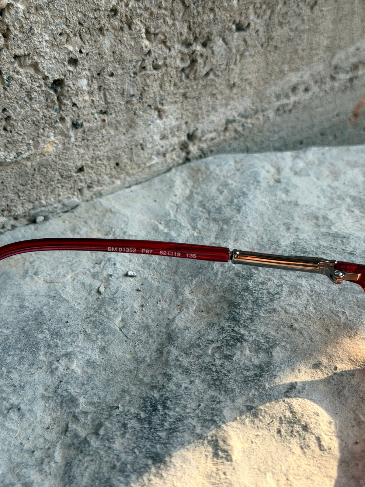 BLUMARINE SWAROWSKI GRANNY RED GLASSES
