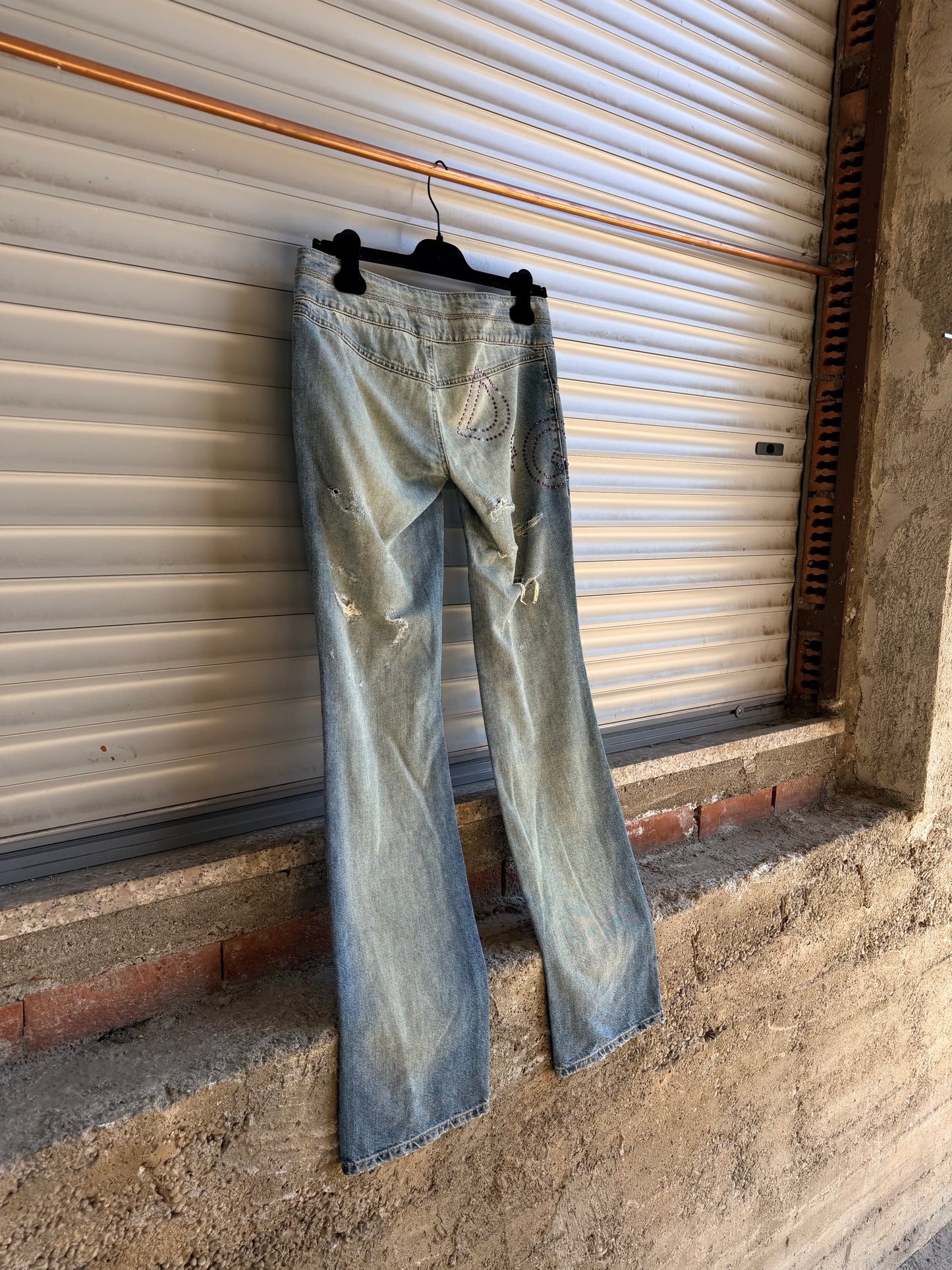 DOLCE & GABBANA LOW WAISTED BOOTCUT DENIM