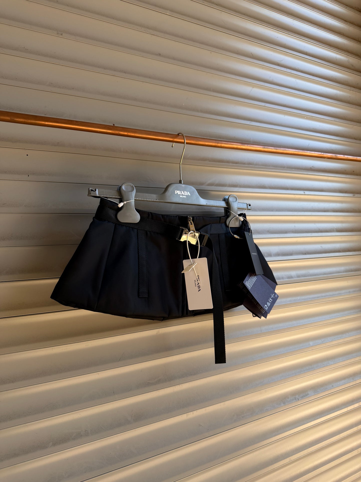 PRADA RE-NYLON MINI SKIRT