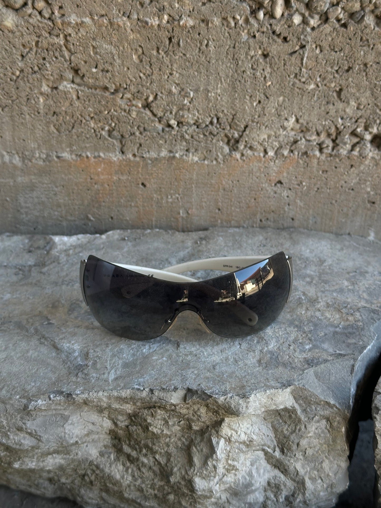 PRADA SILVER STRIPE SUNGLASSES