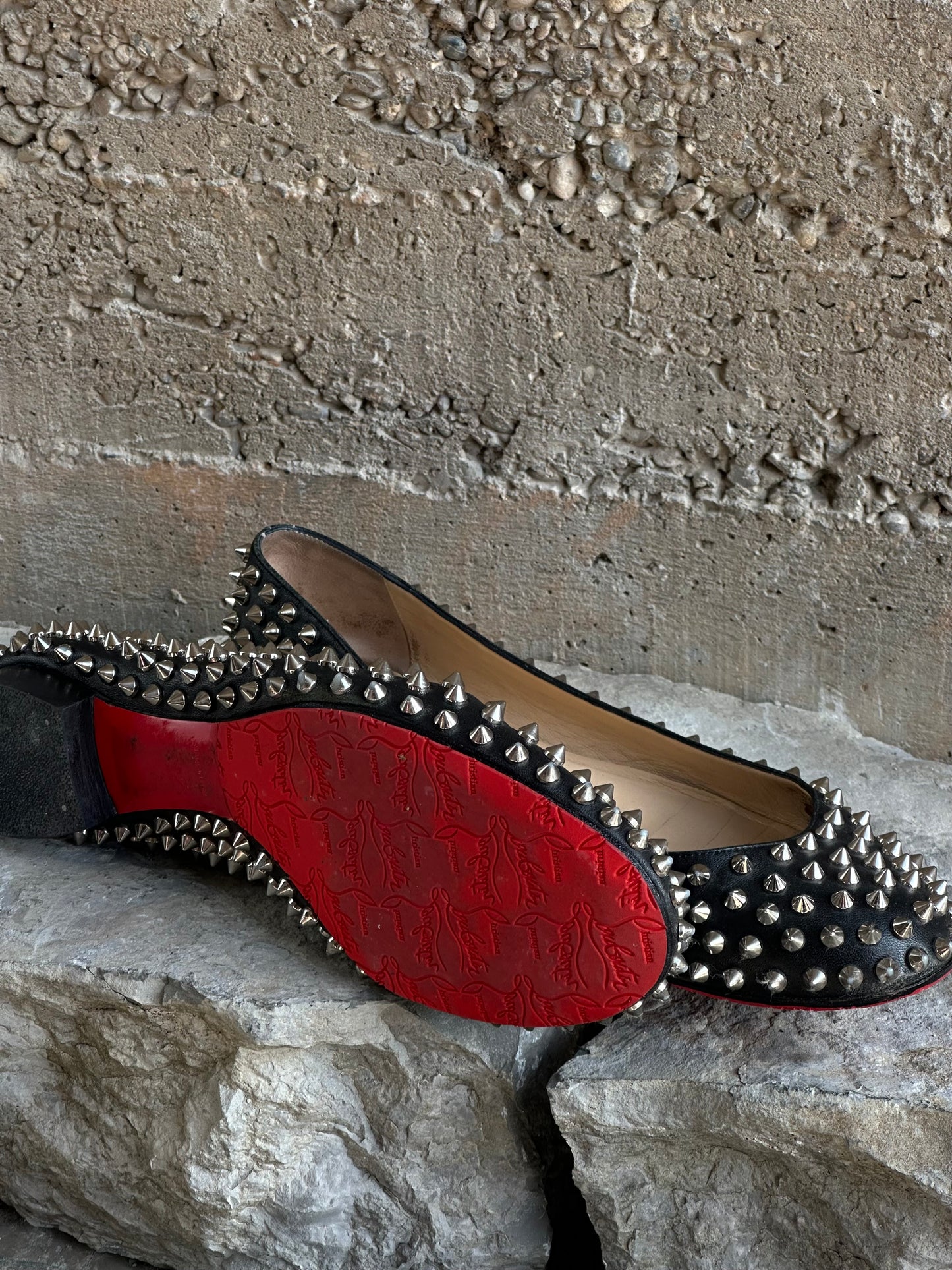 CHRISTIAN LOUBOUTIN STUDDED BALLETS