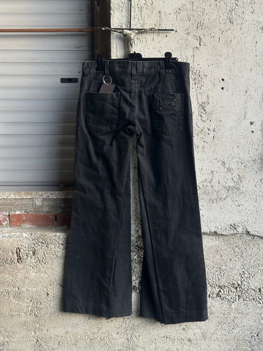 DOLCE & GABBANA FLARED BLACK JEANS