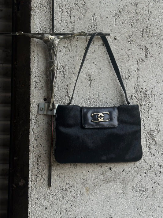 JUST CAVALLI PONYHAIR LEATHER BAG