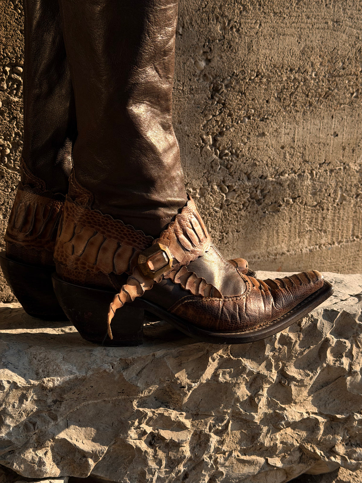 SNAKESKIN TEXAN BOOTS
